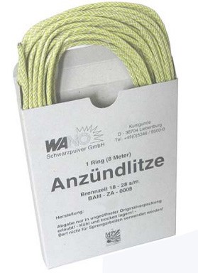 Wano Anzündlitze gelb 8m, 18-28s/m