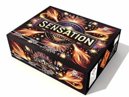 CB75-004-23 Sensation, 207-Schuss MEGA -Verbund, 115 Sek Fireevent