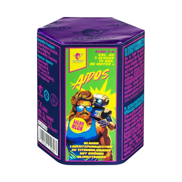 AC20-7-4 Aidos Albert Line, F2, 1.4g, NEM 0,056kg , 7-Schuß-Batterie