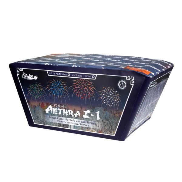 FC20-63-1 Aethra Z-1 - Cakebox 63 shots 20mm Batch 2024 von Funke