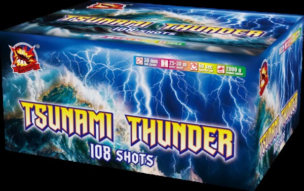Tsunami Thunder 108 shots 30 mm SRPyro SR Pyro CLE4592