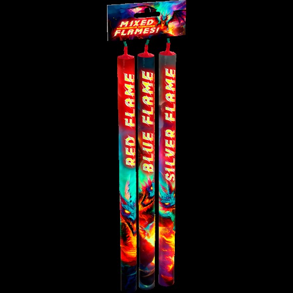 04597 Mixed Flames! F1 Handfontänen 3er Pack Lesli