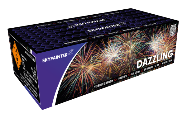 HF-158-2571S "Dazzling" 158-Schuss-Verbund von SkyPainter Fireworks