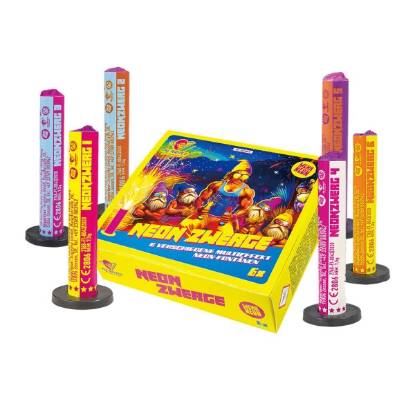 AF-12MIX Neon Zwerge 6er Pack von Albert Funke F1