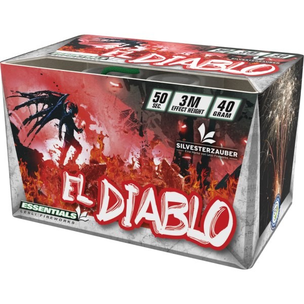 El Diablo, Fontänen- Batterie 50 Sek Lesli, F2, 1.4g, NEM 0,04 kg