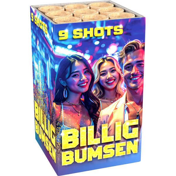 04226 Billig Bumsen 9 Schußbatterie Lesli 4226 - 16mm