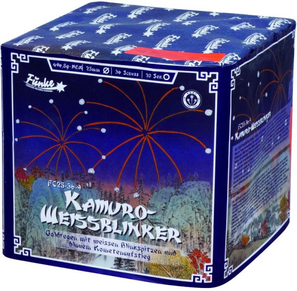 Kamuro-Weissblinker 25mm Funke, F2, 1.4g, NEM 0,5 kg