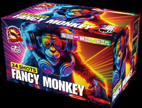 Fancy Monkey 34 shots 25-30 mm SRPyro SR Pyro CLE4422